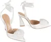 Gianvito Rossi Flower-detailing Pointed-toe Pumps In White
