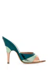 Gianvito Rossi Marea Flat Leather Sandals In Multi