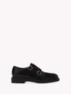 Gianvito Rossi Scott Leather Double Monk-strap Shoes In Black