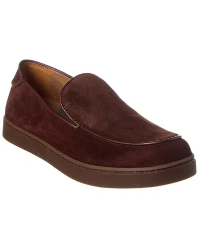 Gianvito Rossi Scott Suede Loafer In Brown