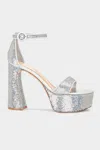 Gianvito Rossi Sequin Embellished Platform Sandal 70 In Hologram