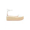 Gianvito Rossi Lambskin Ankle-strap Wedge Espadrille Sandals