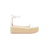 Gianvito Rossi Lambskin Ankle-strap Wedge Espadrille Sandals