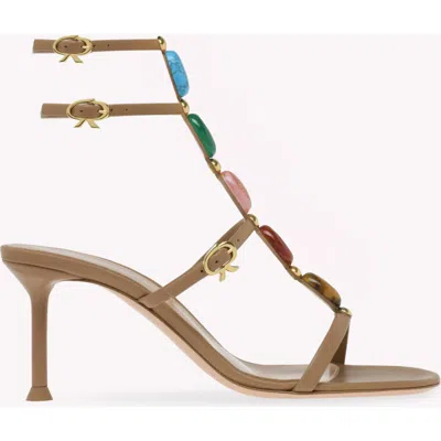 Gianvito Rossi Shanti 70 Sandal In Brown