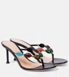 Gianvito Rossi Shanti Embellished Leather Sandals In Black
