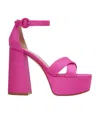 Gianvito Rossi Woman Sandals Fuchsia Size 7 Textile Fibers In Pink