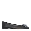 Gianvito Rossi Crystal-embellished Ballet Flats In Black