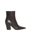 Gianvito Rossi 85mm Leather Boots In Black