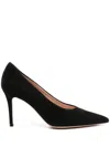 Gianvito Rossi 85mm Pointed-toe Leather Pumps In Black
