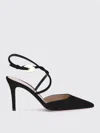 Gianvito Rossi Buckle Detail Strappy Suede Stiletto Pumps In Black