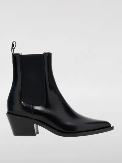 GIANVITO ROSSI FLAT ANKLE BOOTS GIANVITO ROSSI WOMAN COLOR BLACK,F79879002