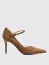 Gianvito Rossi Pointed Toe Suede Stiletto Heel Pumps In Brown