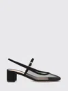 Gianvito Rossi Piper Suede-trimmed Mesh Slingback Pumps In Black