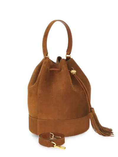 Gianvito Rossi Sienna 22 Bucket Bag In Brown