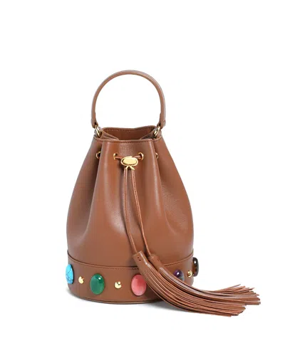 Gianvito Rossi Sienna Shanti Bag In Brown
