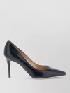 Gianvito Rossi Signature Pumps Glossy Finish Leather Sole Pointed Toe In Multi