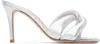 Gianvito Rossi Silver Amour Mules In Silver