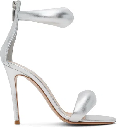 Gianvito Rossi Bijoux Heeled Sandals In Silver