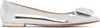 Gianvito Rossi Silver Jaipur 05 Ballerina Flats In Silver
