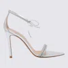 Gianvito Rossi Woman Sandals Silver Size 8 Leather In Argento