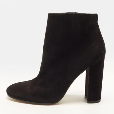 Pre-owned Gianvito Rossi Size 36 Black Suede Ankle Length Boots