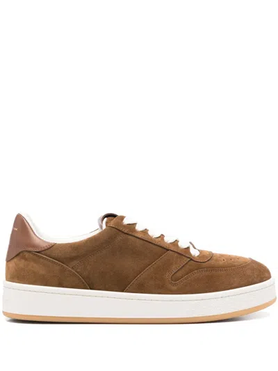 Gianvito Rossi Slam Sneakers In 褐色