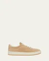 Gianvito Rossi Slam Suede Low-top Sneakers In Sand