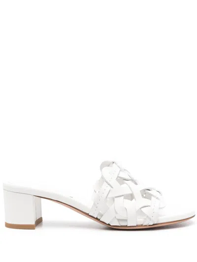 Gianvito Rossi Slide Sandal 45mm In White