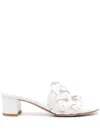 Gianvito Rossi Women's Slide Sandal 45mm In White