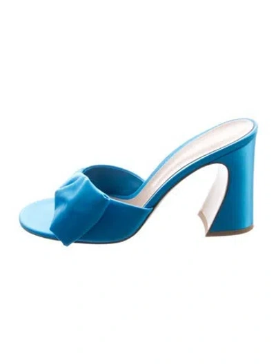 Pre-owned Gianvito Rossi Slides In Blue