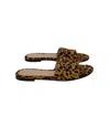Gianvito Rossi Slides In Animal Print Ponyhair In Brown