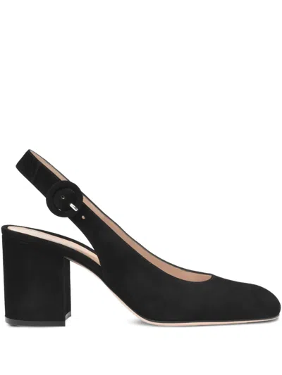 Gianvito Rossi Slingback Block-heel Pumps