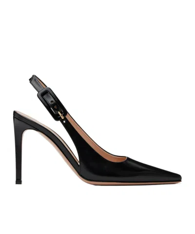 GIANVITO ROSSI SLINGBACK BUCKLE HIGH-HEELED SINGLE-HEELED SINGLE-LAYER SHOES