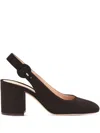 Gianvito Rossi Slingback Heeled Pumps In Black
