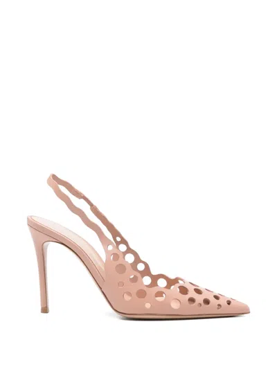 Gianvito Rossi Slingback Heeled Pumps In Pink