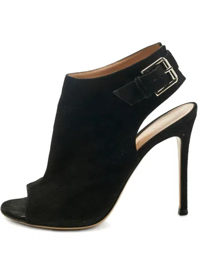 Pre-owned Gianvito Rossi Slingback Open Toe Sandls In Black