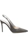 Gianvito Rossi Slingback Pointed-toe Pumps In Green
