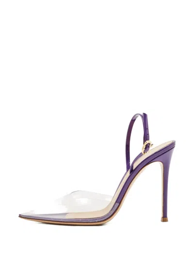 Pre-owned Gianvito Rossi 110mm Leather Pvc Pumps In White