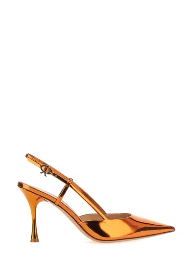 Gianvito Rossi Slingback Pumps With 8.5 Cm Heel In Red