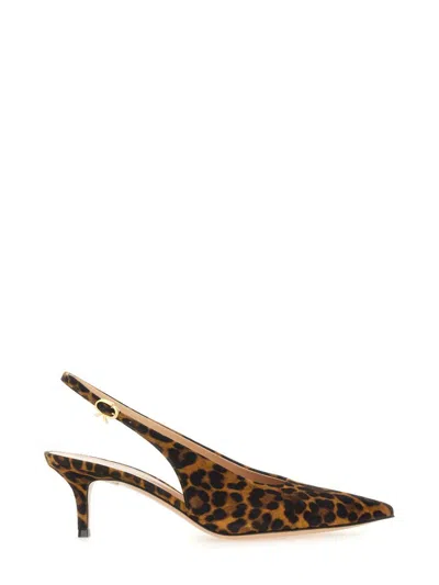 Gianvito Rossi "robbie" Slingback In Multicolor