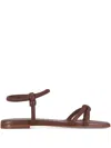 Gianvito Rossi Juno Nappa Sandals 5mm Cuoio In Brown
