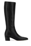 Gianvito Rossi Black Leather Boots In Black