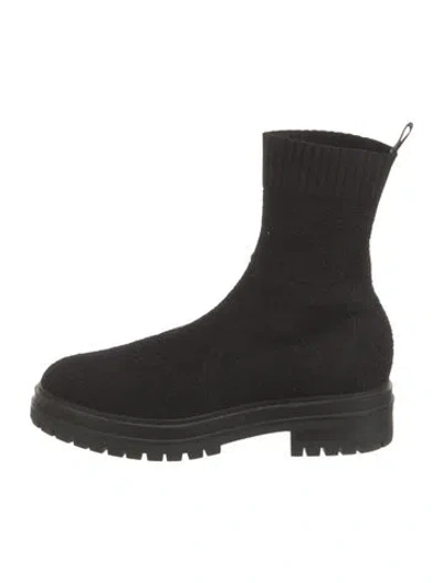 Pre-owned Gianvito Rossi Sock Boots In Black
