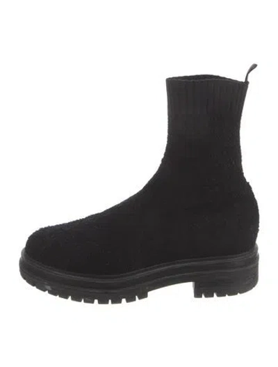 Pre-owned Gianvito Rossi Sock Boots In Black