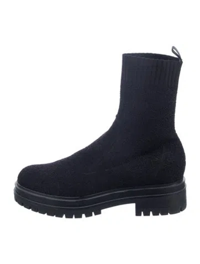 Pre-owned Gianvito Rossi Sock Boots In Blue