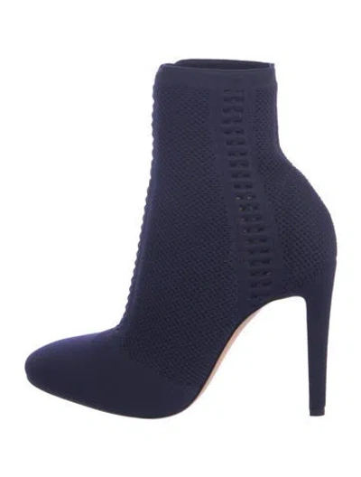 Pre-owned Gianvito Rossi Sock Boots In Blue