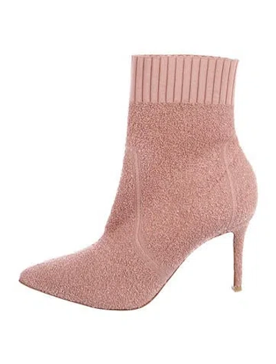 Pre-owned Gianvito Rossi Sock Boots In Neutral