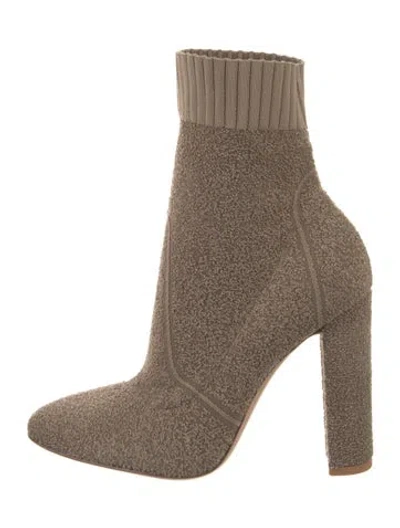 Pre-owned Gianvito Rossi Sock Boots In Neutral