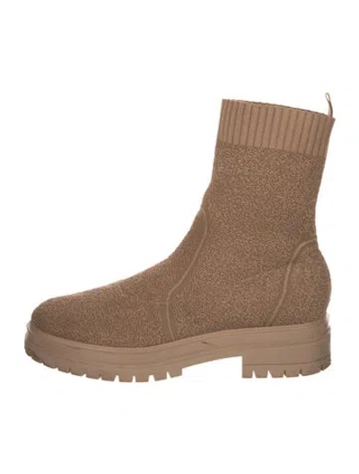 Pre-owned Gianvito Rossi Sock Boots In Neutral