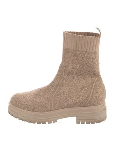 Pre-owned Gianvito Rossi Sock Boots In Neutral